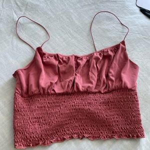 Maroon cropped tank